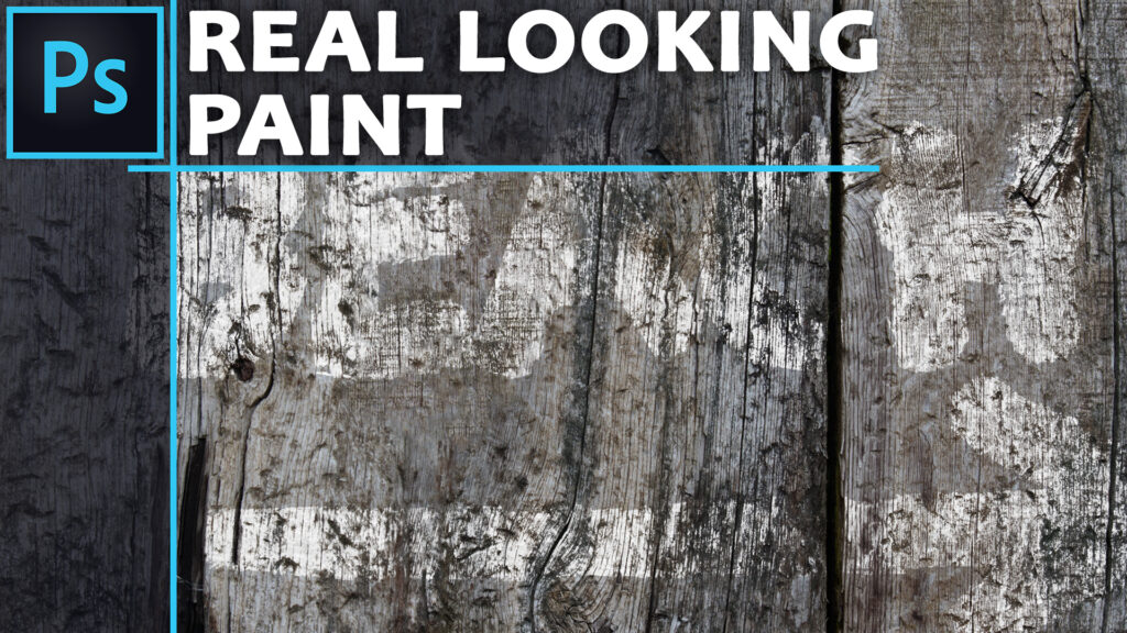 How to easily create realistic paint on wood and other textures, in Photoshop